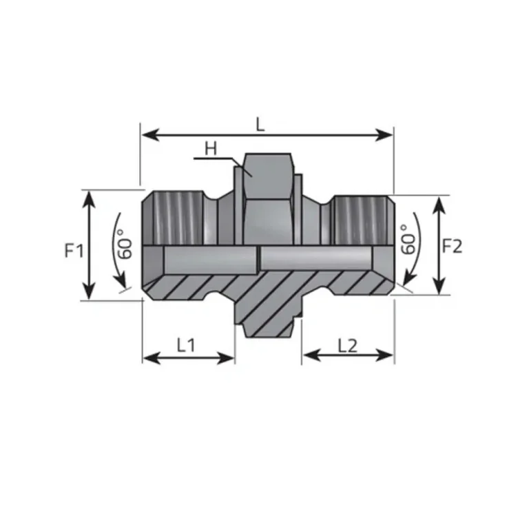 ADJUSTABLE ADAPTOR MALE BSPP – MALE BSPP