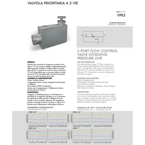3 PORT FLOW CONTROL VALVE (ONGOING PRESSURE LINE)-3 3 PORT FLOW CONTROL VALVE (ONGOING PRESSURE LINE)