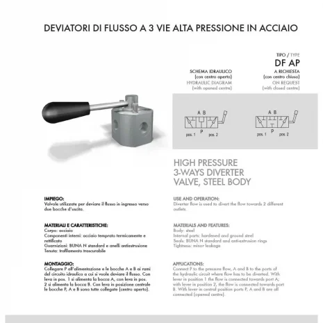 HIGH PRESSURE 3 WAY DIVERTER VALVE-2 HIGH PRESSURE 3 WAY DIVERTER VALVE