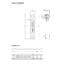 hydraulicplanet Technical drawing of FLUID LEVEL GAUGES FL SERIES flow meter, showing front/side views, labelled dimensions, and a table with nominal sizes and measurements for codes F1, F2, F3; ideal for fluid level gauge applications.