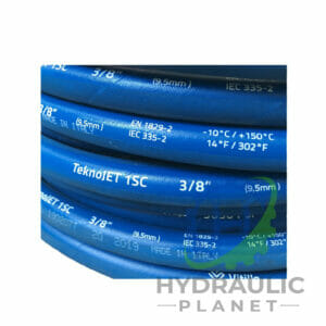 3/8" 1 Wire 210 Bar Blue Pressure Washer Assemblies Complete With Fittings 10 / 20 / 30 mt lengths