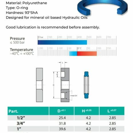3000/6000 FLANGE SEALS-2 SAE FLANGE SEAL