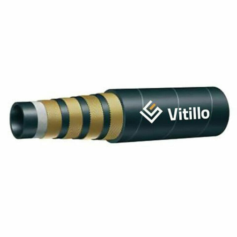 hydraulicplanet A cross-section of the VITILLO SPIRAL HOSE 4SH showcases its internal multiple reinforcement layers.